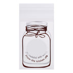 100pcs/Pack Lovely Plastic Candy Biscuit Cookies Gift Packaging Bag Party Supplies (White)