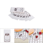 100pcs/Pack Lovely Plastic Candy Biscuit Cookies Gift Packaging Bag Party Supplies (White)