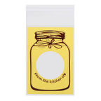 100pcs/Pack Lovely Plastic Candy Biscuit Cookies Gift Packaging Bag Party Supplies (Yellow)