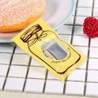 100pcs/Pack Lovely Plastic Candy Biscuit Cookies Gift Packaging Bag Party Supplies (Yellow)