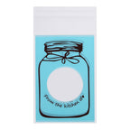 100pcs/Pack Lovely Plastic Candy Biscuit Cookies Gift Packaging Bag Party Supplies (Blue)