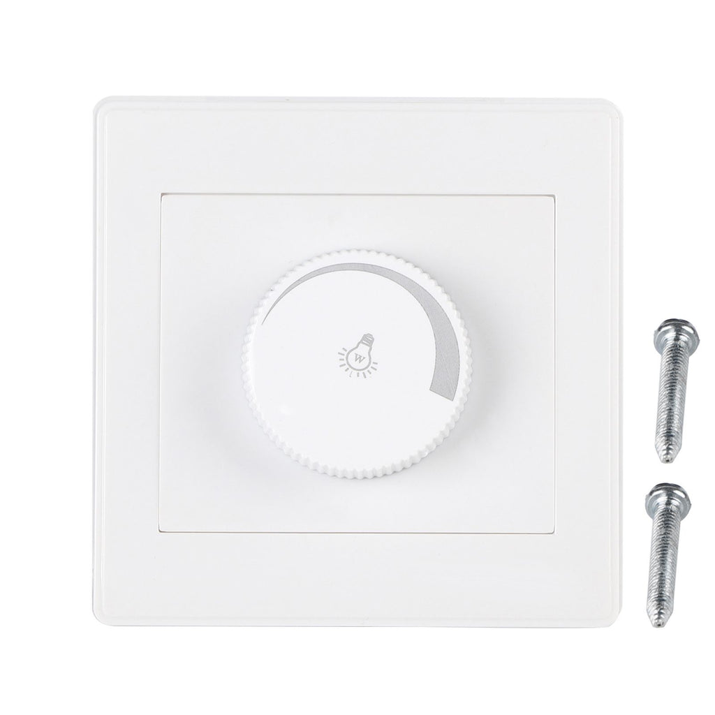 1Pcs Practical Home Wall Mounted Rotary Knob Lamp Brightness Controller Panel Dimmer Switch New
