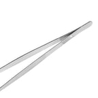 Stainless Steel Silver Long Food Tongs Straight Home Medical Tweezers Garden Kitchen Tool 30cm