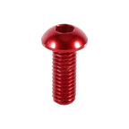 10pcs M3 6-10mm Button Round Head Aluminum Alloy Metric Hex Socket Cap Screw Bolt Red 8mm