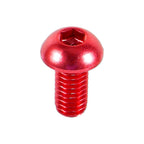 10pcs M3 6-10mm Button Round Head Aluminum Alloy Metric Hex Socket Cap Screw Bolt Red 6mm
