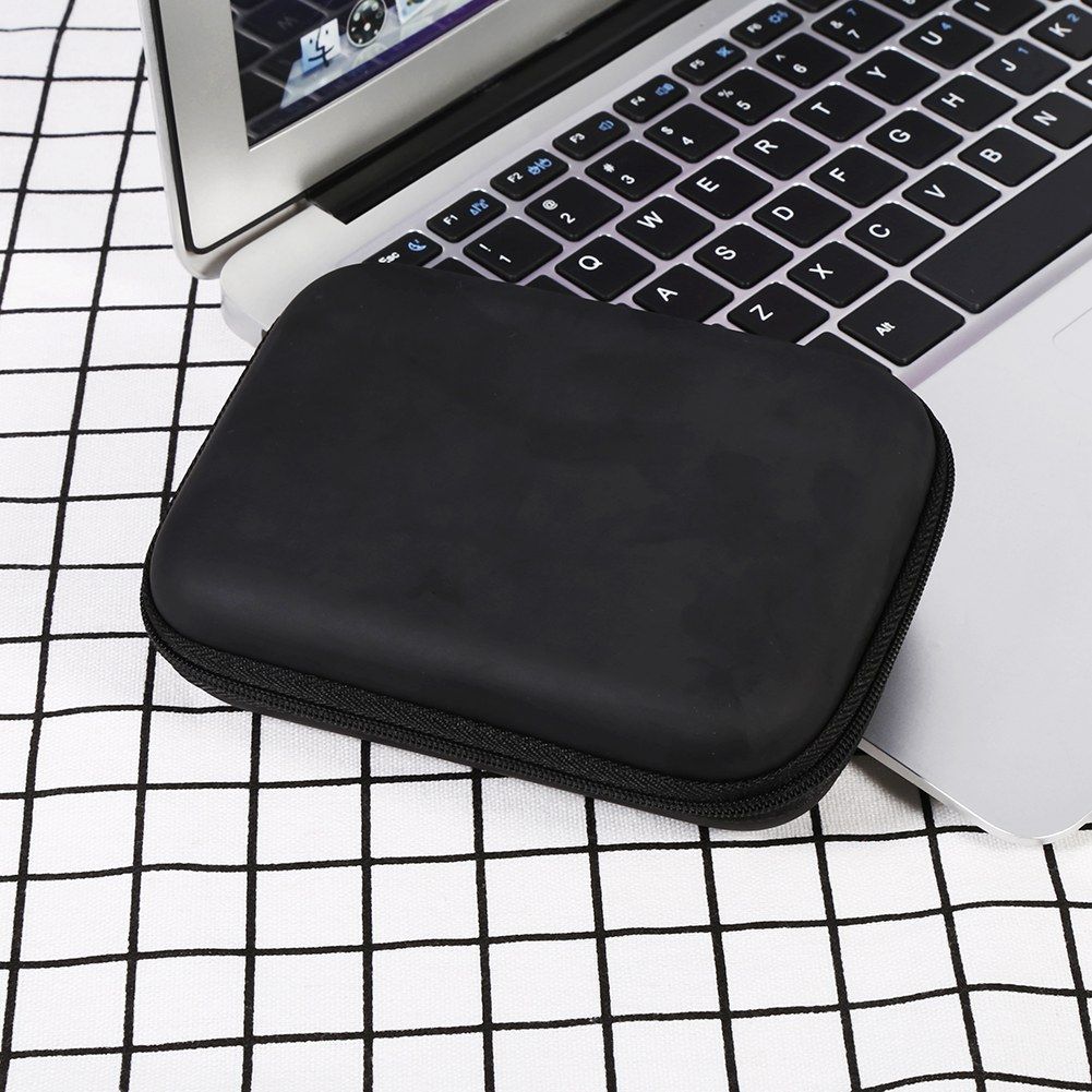Digital Accessories Cable Earphone Storage Organizer USB Flash Drive Case Bag Hot (Black)