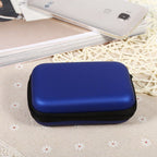 Mini Storage Bag Gadgets Organizer Portable Case For Earphone U Disk Data Cable Hot (Dark Blue)