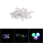 100Pcs/lot Round Flash Ball Lamps Balloon Lights Home Christmas Wedding Party Decor RGB