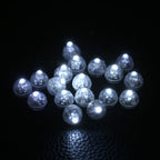 100Pcs/lot Round Flash Ball Lamps Balloon Lights Home Christmas Wedding Party Decor White