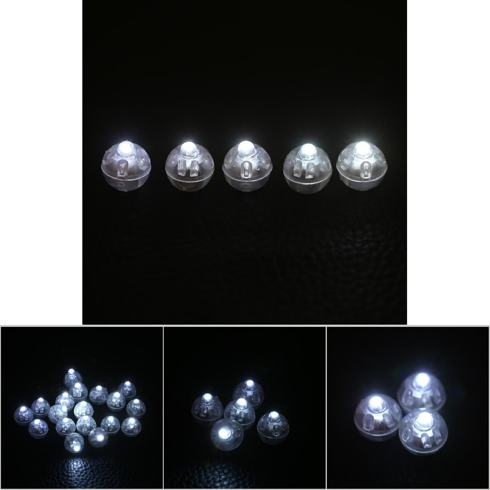 100Pcs/lot Round Flash Ball Lamps Balloon Lights Home Christmas Wedding Party Decor White