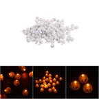 100Pcs/lot Round Flash Ball Lamps Balloon Lights Christmas Wedding Party Decoration Yellow