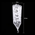 Retro Syle Ivory Lace Flower Bride Bridal Rhinestone Sexy Fingerless Gloves Wedding White