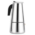 Stainless Steel Percolator Moka Pot Coffee Maker Stove Home Office Use (300ml)