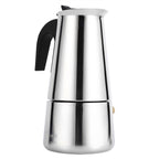 Stainless Steel Percolator Moka Pot Coffee Maker Stove Home Office Use (300ml)
