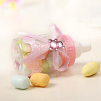 50Pcs Candy Chocolate Bottles Box For Baby Shower Party Favors Gifts Decorations (Pink)