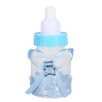 50Pcs Candy Chocolate Bottles Box For Baby Shower Party Favors Gifts Decorations (Blue)