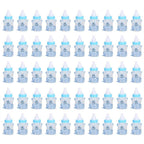 50Pcs Candy Chocolate Bottles Box For Baby Shower Party Favors Gifts Decorations (Blue)
