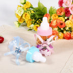 50Pcs Candy Chocolate Bottles Box For Baby Shower Party Favors Gifts Decorations (Blue)