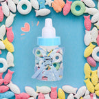 50Pcs Candy Chocolate Bottles Box For Baby Shower Party Favors Gifts Decorations (Blue)