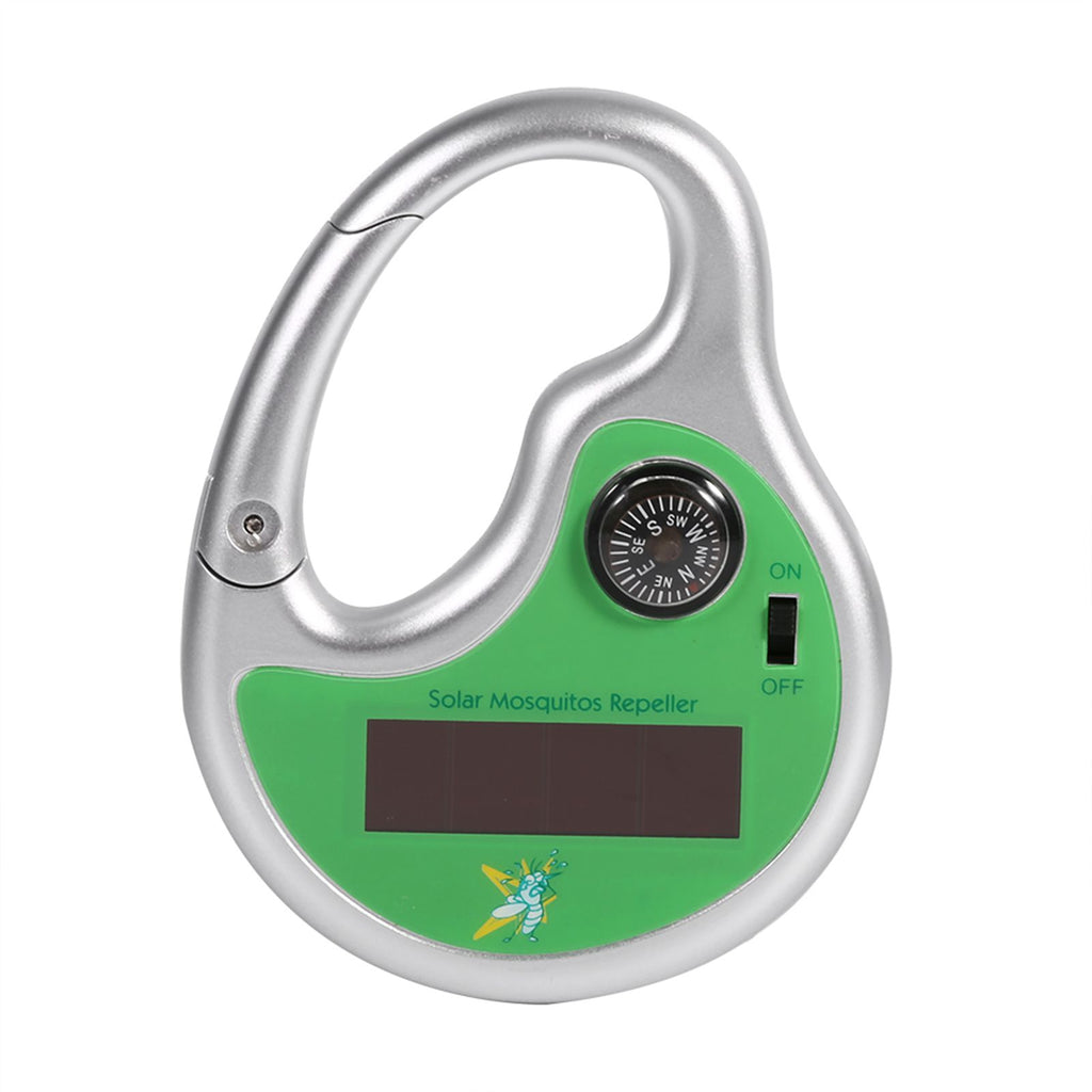 Portable Mosquito Insect Killer Repeller Expeller Hook Type Solar Ultrasonic W/ Compass Outdoor