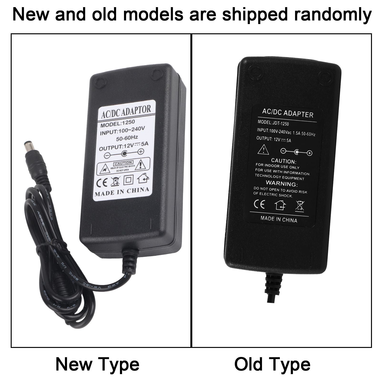 1PC AC 100V-240V Converter Adapter DC 12V 5A 60W Power Supply for LED Light LCD Monitor