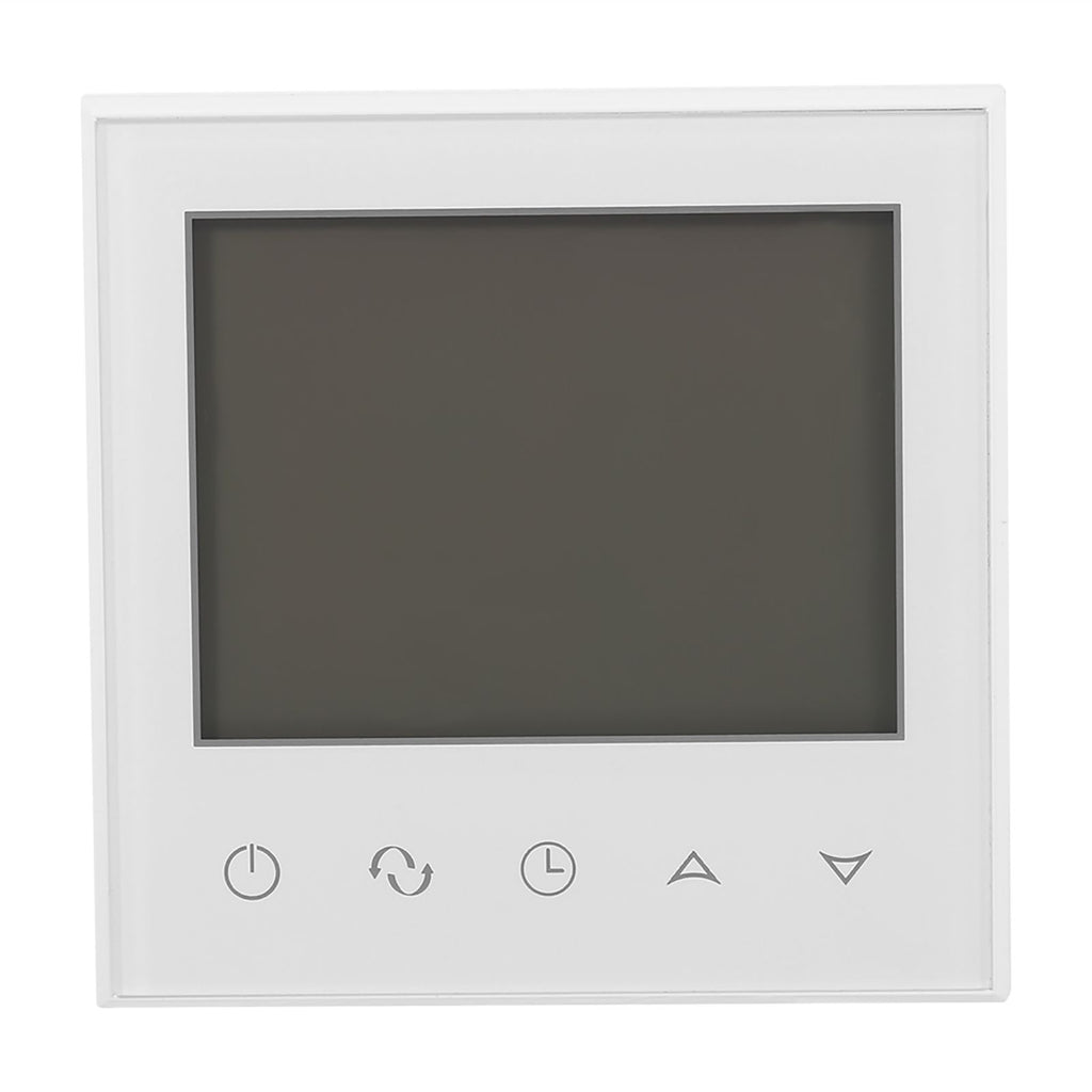 Digital Touch Screen LCD Programmable Thermostat Intelligent Temperature Controller White