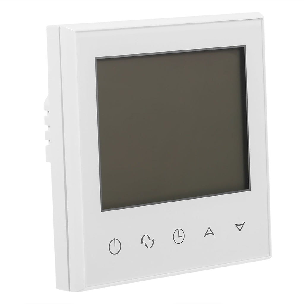 Digital Touch Screen LCD Programmable Thermostat Intelligent Temperature Controller White