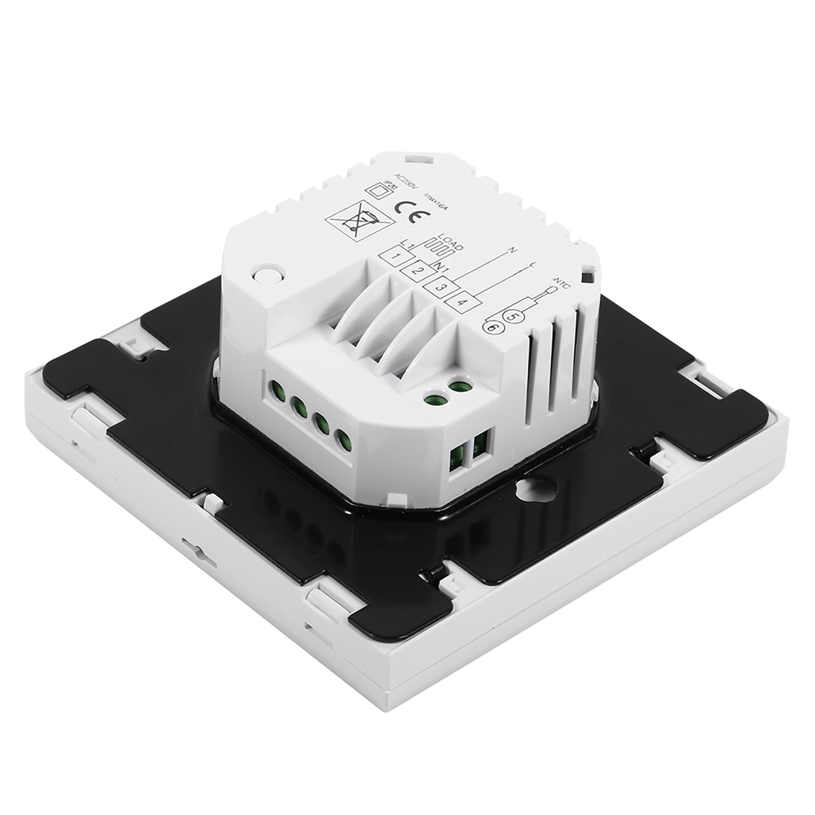 Digital Touch Screen LCD Programmable Thermostat Intelligent Temperature Controller White