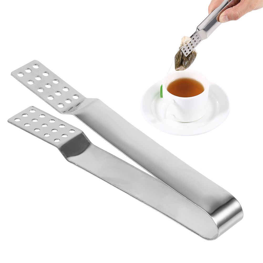 Stainless Steel Kitchen Clamp Tong Tea Bag Tong Food Clamp Cooking Tool