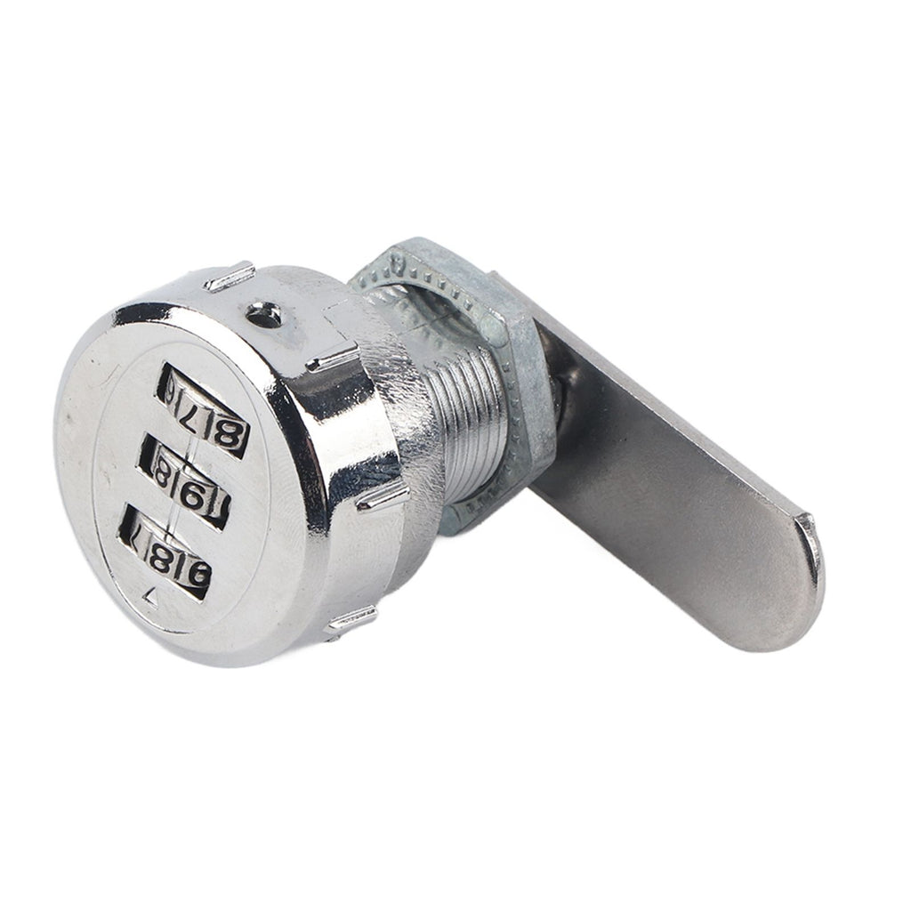 3 Digit Code Combination Cam Cabinet Silver Stainless Steel Convenient Password Security Coded Lock #1