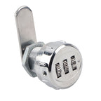 3 Digit Code Combination Cam Cabinet Silver Stainless Steel Convenient Password Security Coded Lock #1