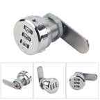3 Digit Code Combination Cam Cabinet Silver Stainless Steel Convenient Password Security Coded Lock #1