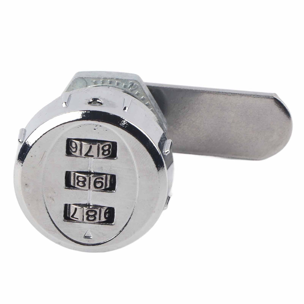 3 Digit Code Combination Cam Cabinet Silver Stainless Steel Convenient Password Security Coded Lock #1