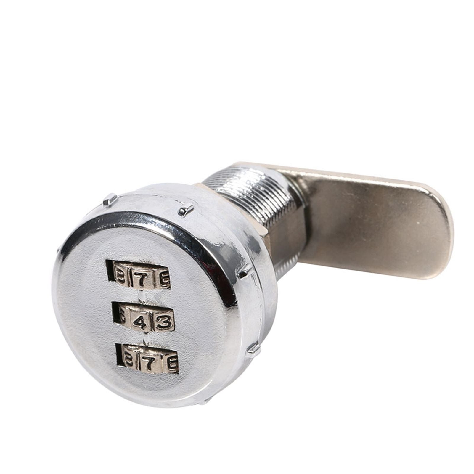 3 Digit Code Combination Cam Cabinet Silver Stainless Steel Convenient Password Security Coded Lock #2