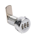 3 Digit Code Combination Cam Cabinet Silver Stainless Steel Convenient Password Security Coded Lock #3