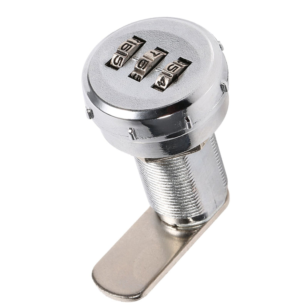 3 Digit Code Combination Cam Cabinet Silver Stainless Steel Convenient Password Security Coded Lock #3