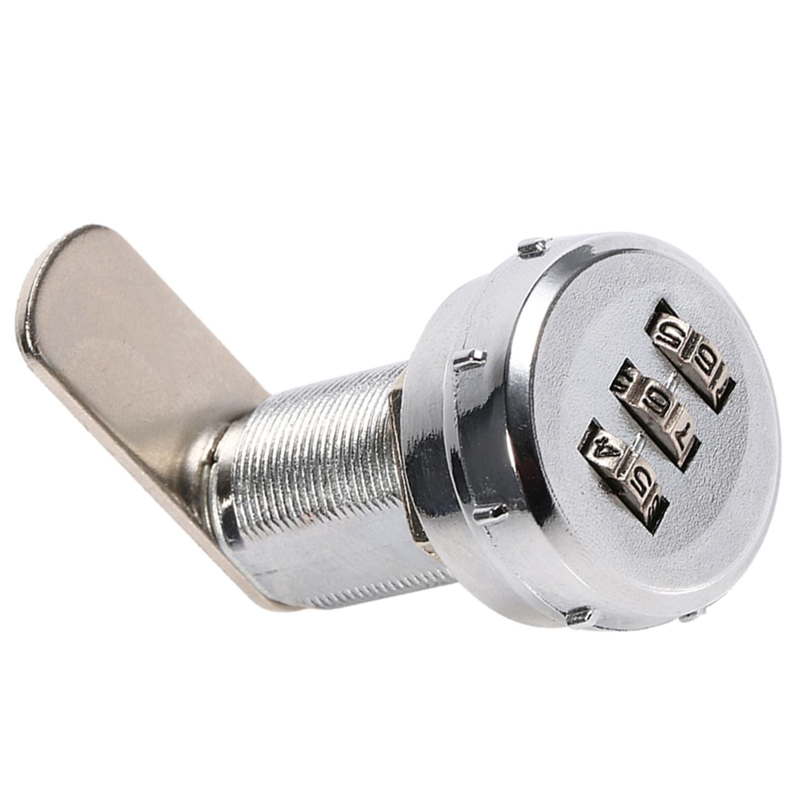 3 Digit Code Combination Cam Cabinet Silver Stainless Steel Convenient Password Security Coded Lock #3