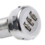 3 Digit Code Combination Cam Cabinet Silver Stainless Steel Convenient Password Security Coded Lock #3