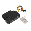 DC 12V 2A Electromagnetic Electric Control Cabinet Drawer Lockers Lock Steel Black