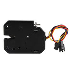 DC 12V 2A Electromagnetic Electric Control Cabinet Drawer Lockers Lock Steel Black