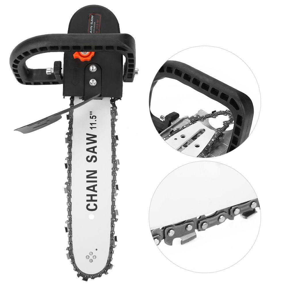 12inch Chainsaw Bracket Changed Angle Grinder Into Chain Saw Woodworking Tool