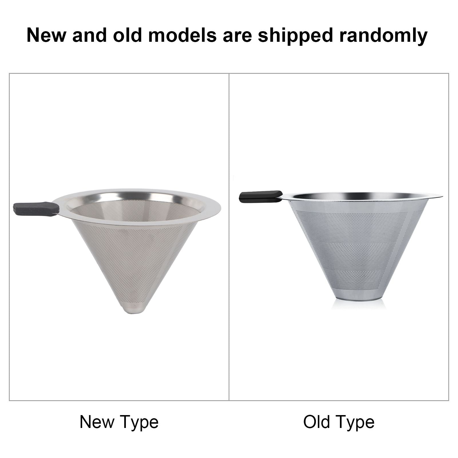 Manual Hand Drip Coffee Maker Glass Pot with Stainless Steel Filter
