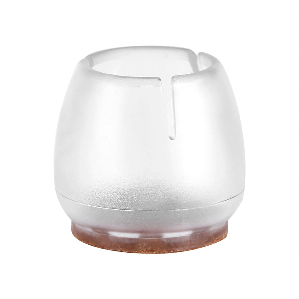 16Pcs Transparent PVC Table Chair Furniture Leg Non Slip Foot Cap Cups Cover Floor Protector M
