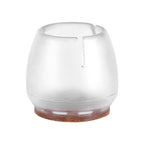 16Pcs Transparent PVC Table Chair Furniture Leg Non Slip Foot Cap Cups Cover Floor Protector M
