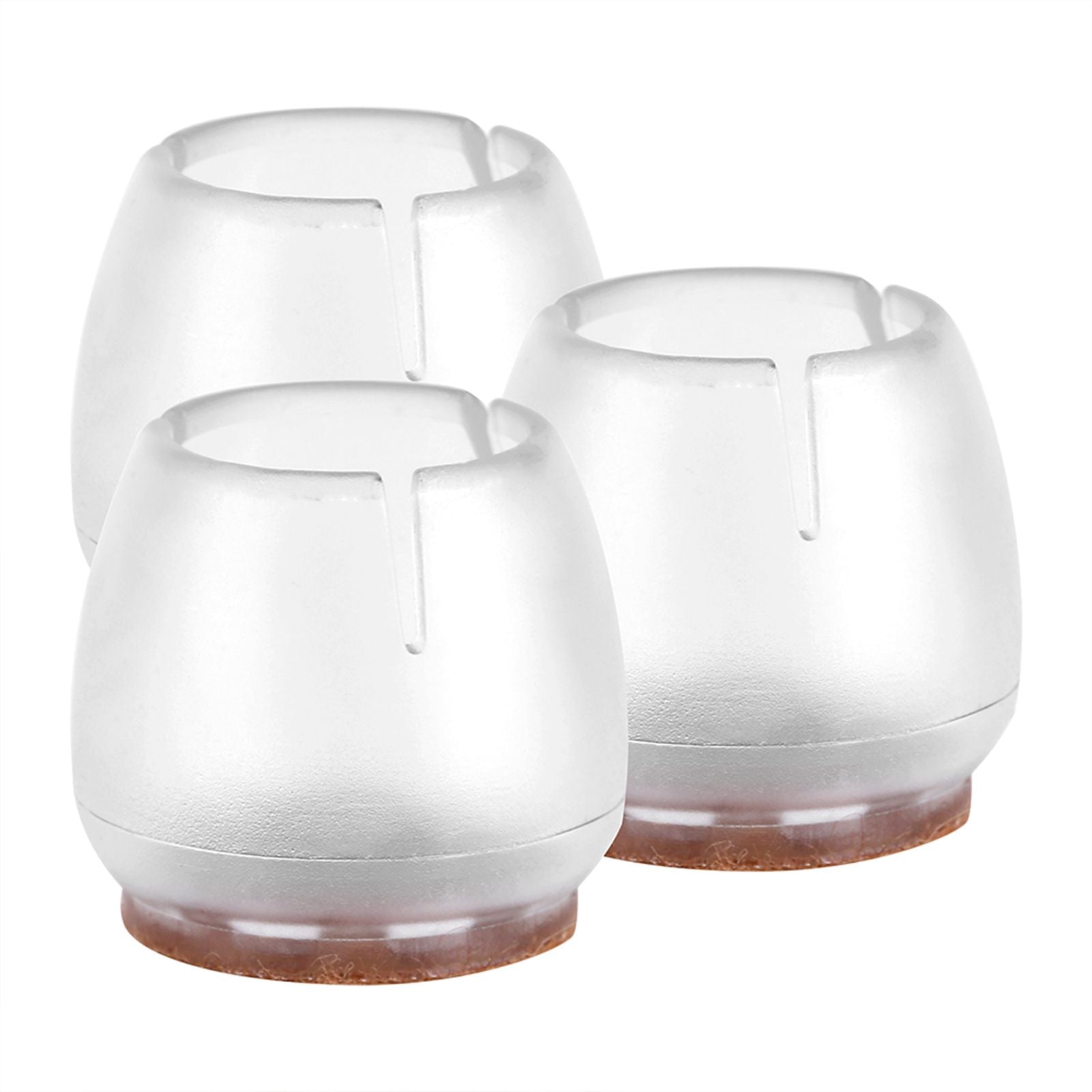 16Pcs Transparent PVC Table Chair Furniture Leg Non Slip Foot Cap Cups Cover Floor Protector M