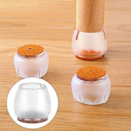 16Pcs Transparent PVC Table Chair Furniture Leg Non Slip Foot Cap Cups Cover Floor Protector M