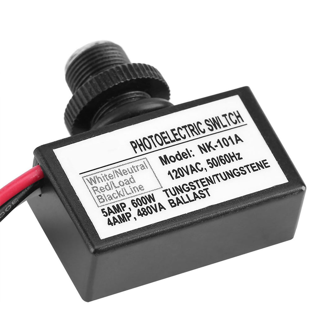 120VAC Light Sensor Control Automatic On Off Photoelectric Switch for Lighting Fixtures