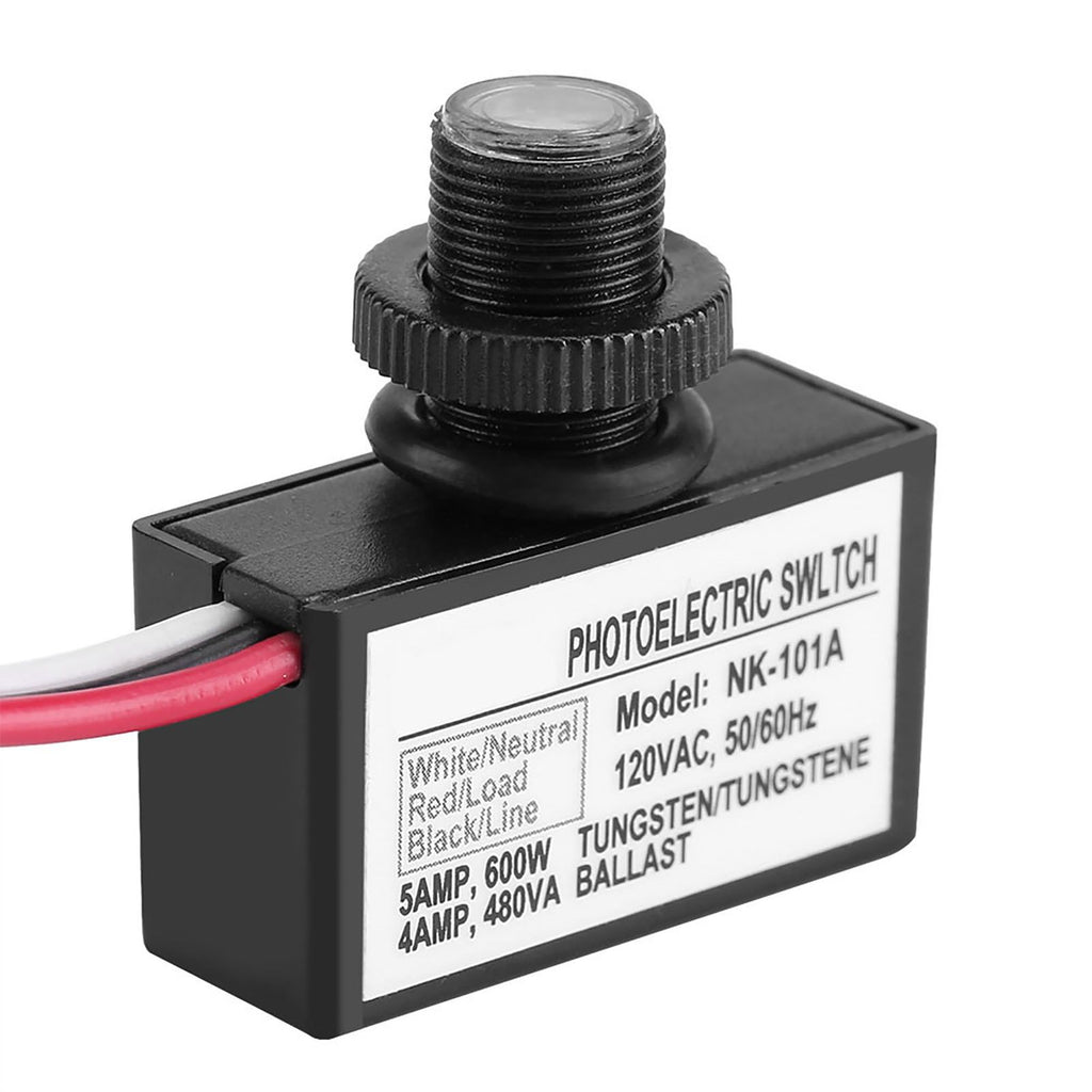 120VAC Light Sensor Control Automatic On Off Photoelectric Switch for Lighting Fixtures