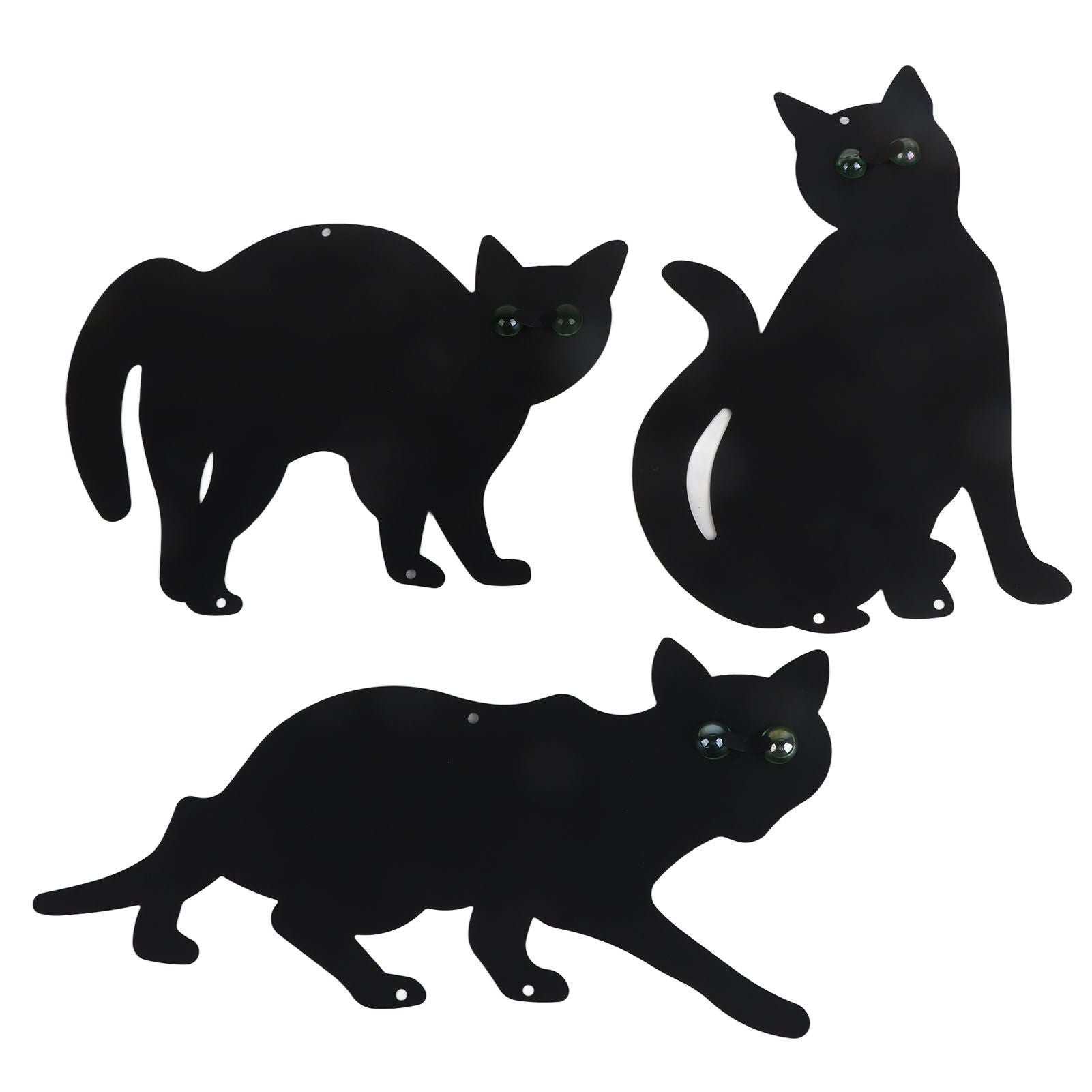 3 x Mental Scarers Cats Stop Pest Control Get Rid Pests Garden Scarer