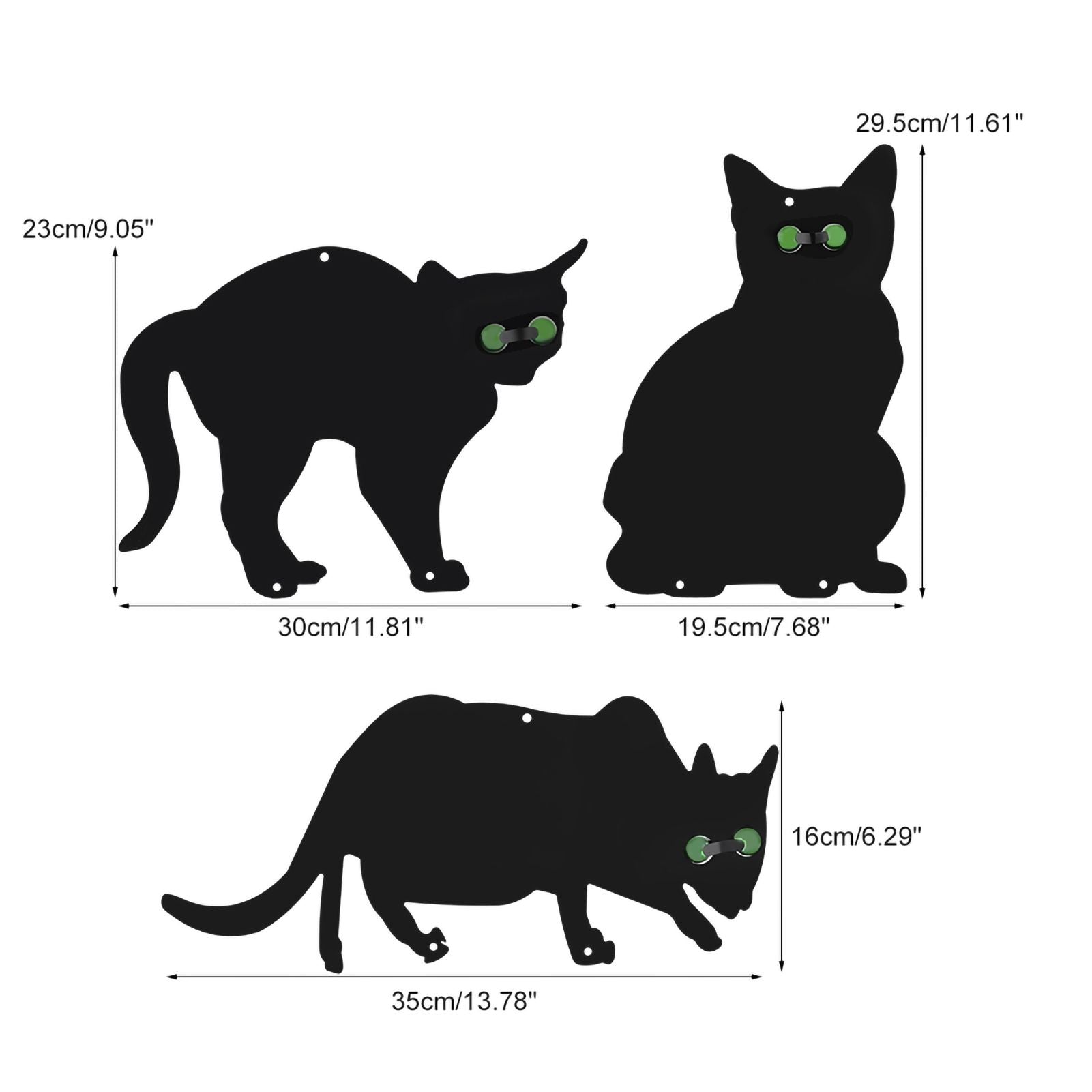 3 x Mental Scarers Cats Stop Pest Control Get Rid Pests Garden Scarer